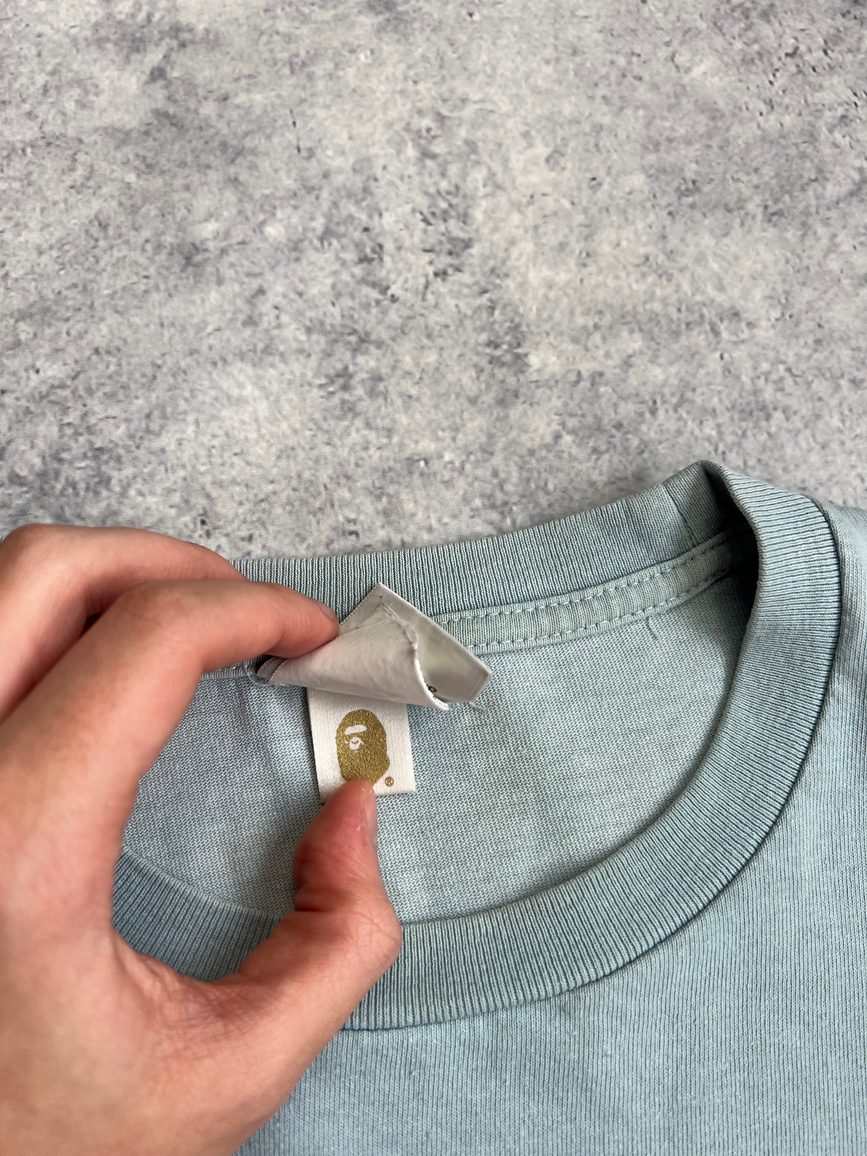 Bape Baby Blue Shark Graphic T-Shirt for Men - Stylish Streetwear & Casual Outfit | Perfect for Hip-Hop, Skateboarding & Urban Fashion Lovers