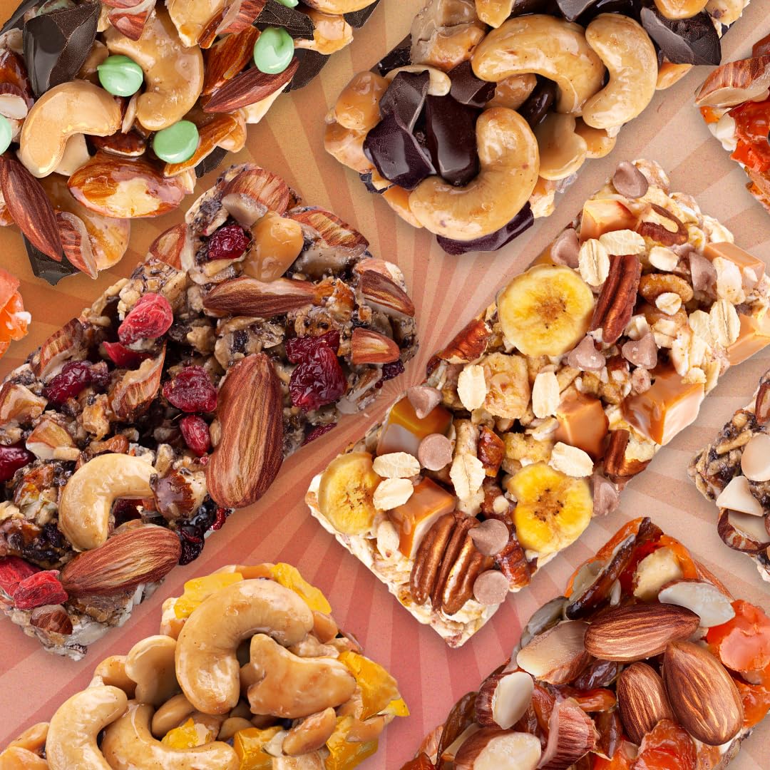 ToYou Granola Bars Variety Pack - 14 Count, Gluten Free, Healthy Snacks with Dried Fruit & Nuts, High Protein Bars for Adults & Kids - Perfect for Breakfast, Office, School Lunch or On-the-Go Snacking