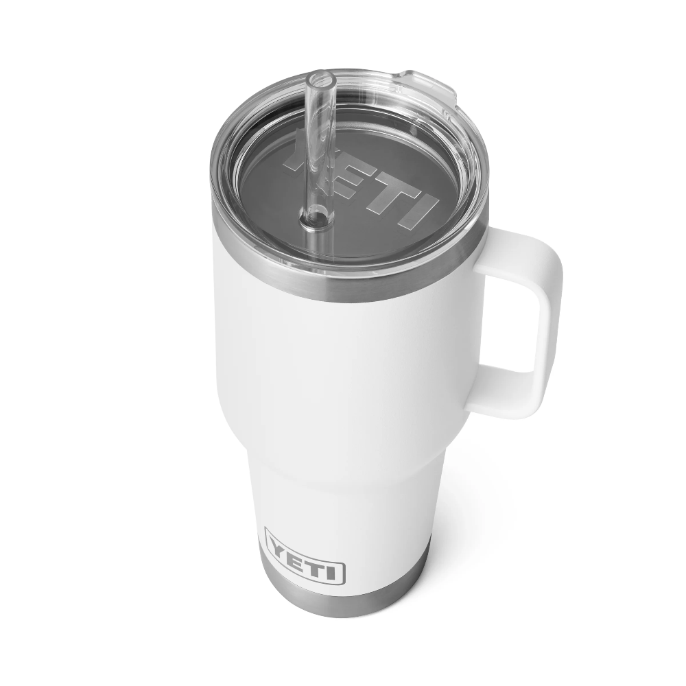 **35 oz Rambler Insulated Stainless Steel Mug with Straw Lid - Perfect for Coffee, Tea & Cold Drinks at Home, Office or Travel**