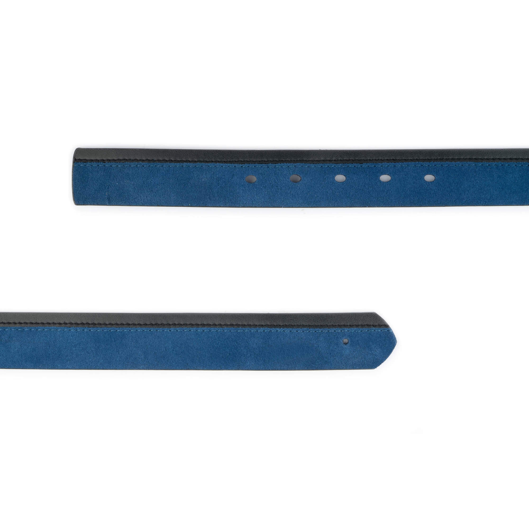 Premium Men's Blue Suede Leather Belt Replacement Strap for Cartier Buckles - Durable & Stylish Accessory for Formal Wear, Business Attire & Special Occasions