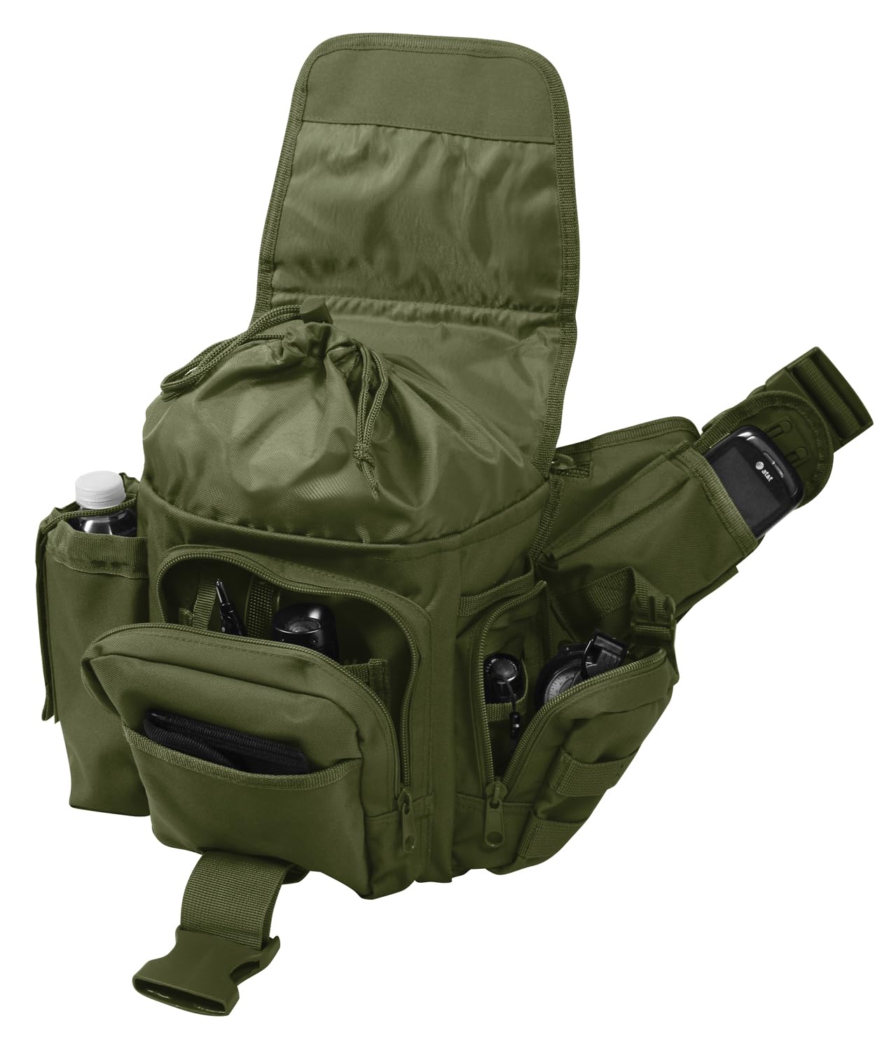 Rothco Advanced Tactical Crossbody Shoulder Bag - Durable Military Style Messenger Bag for Outdoor, Travel, Hiking & Everyday Carry