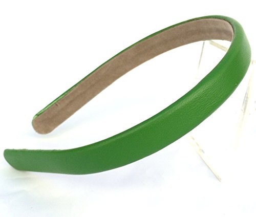 Wardani 1.5cm Wide Lambskin Leather Headband - Handmade in USA - Comfortable All-Day Wear - Perfect for Workouts, Yoga & Everyday Fashion Accessory
