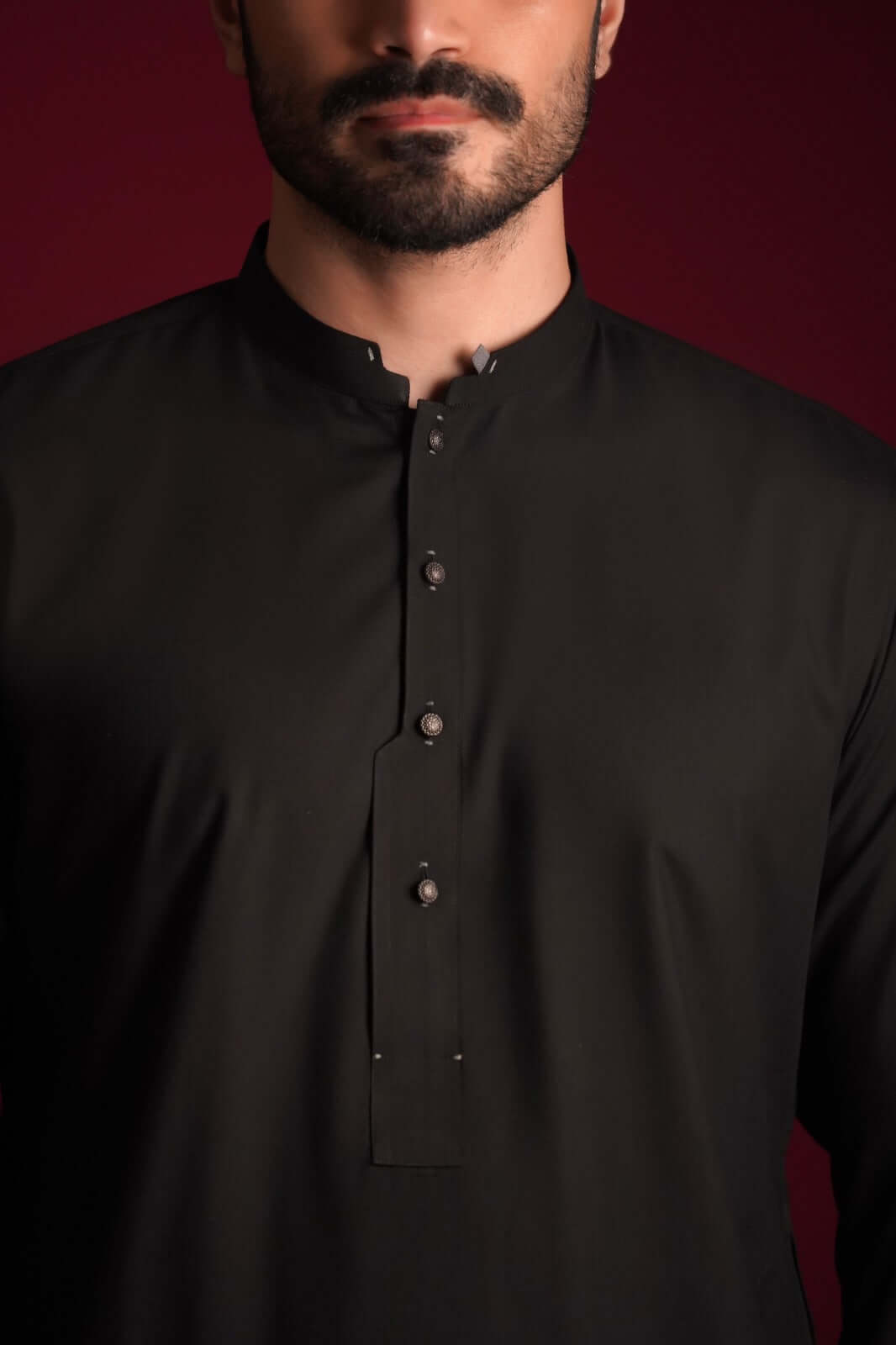 Premium Black A.I IronEZ Kurta & Pants Set for Men - Comfortable Traditional Indian Outfit for Festivals, Weddings & Casual Wear