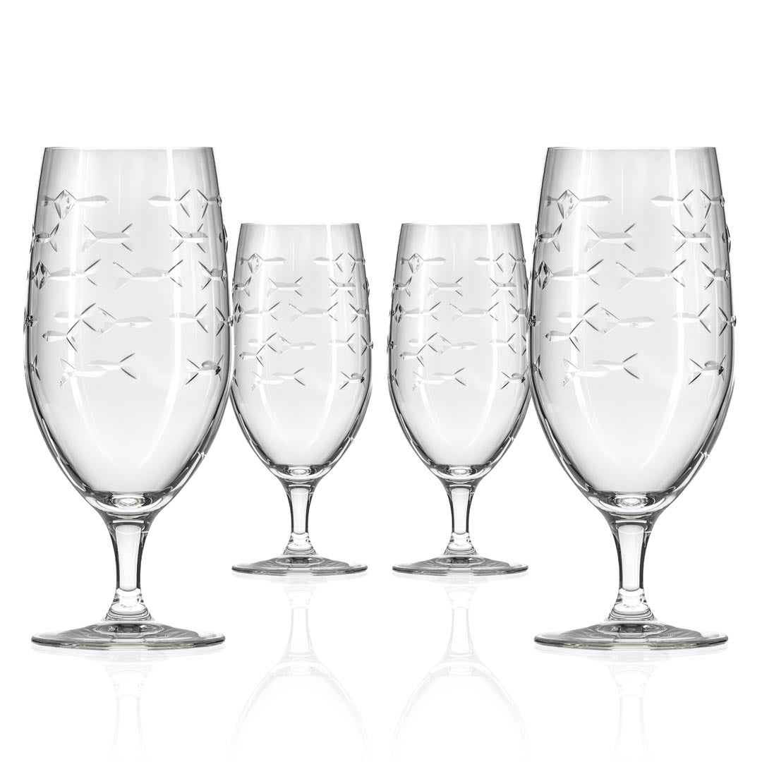 16oz Footed Iced Tea Glasses - Set of 12 | Elegant Drinking Glasses for Iced Tea, Lemonade & Cold Beverages | Perfect for Parties, Restaurants & Home Entertaining