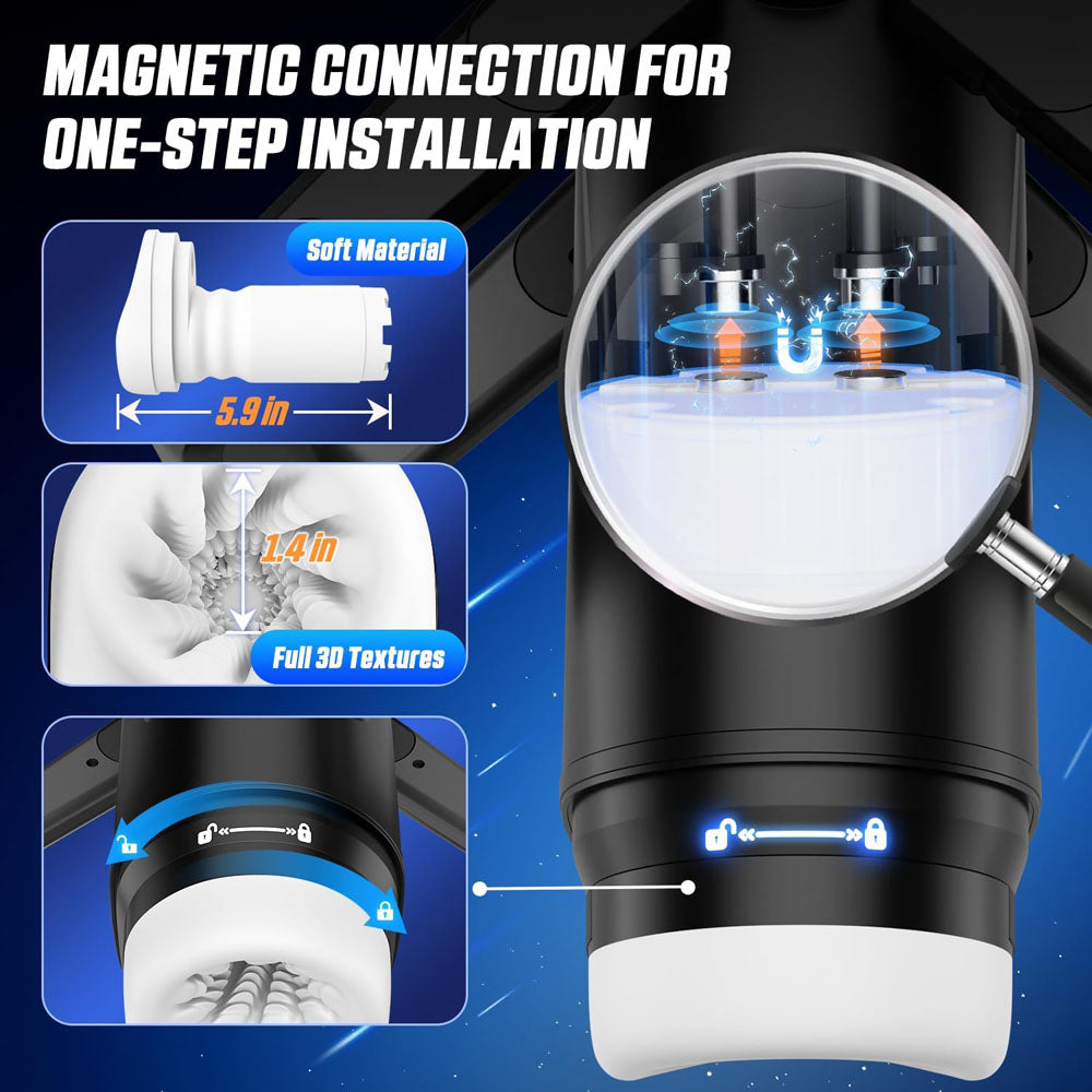 CyberSkin The Wing - Automatic Male Masturbator with Vibration & Stroking Technology - Perfect for Solo Pleasure & Discreet Adult Play