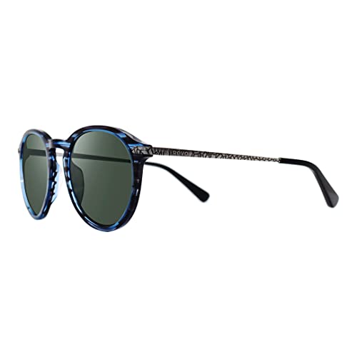 Blue Horn Frame With Smoky Green Lens
