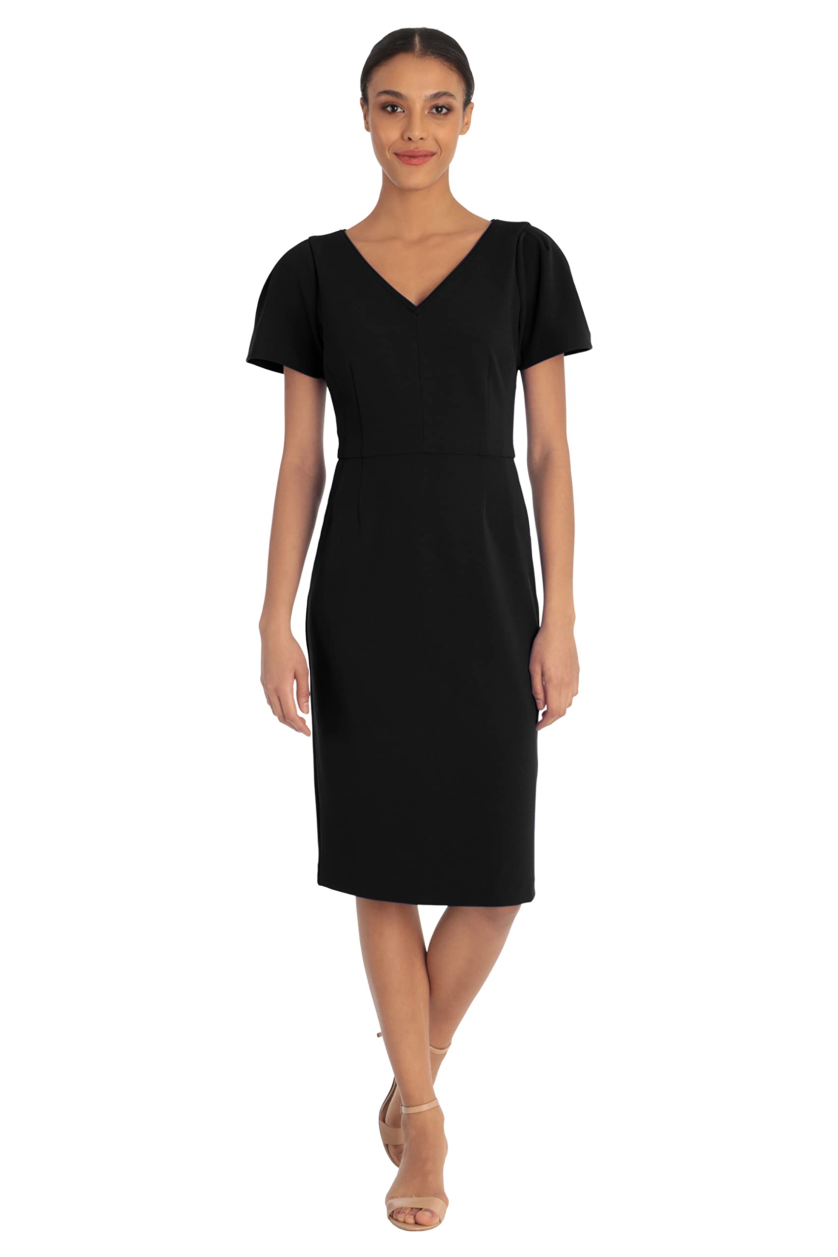 Maggy London Women's Sheath Dress - Elegant Slim Fit Formal Dress for Office, Cocktail Parties & Special Occasions