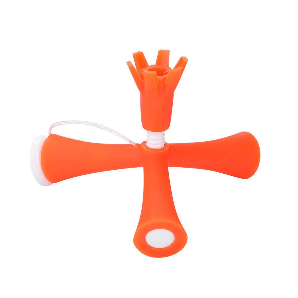 BNineteenTeam Adjustable Golf Ball Tee - Reusable Polyethylene Tripod Golf Tee for Training - Orange - Perfect for Driving Range Practice & Golf Course Use