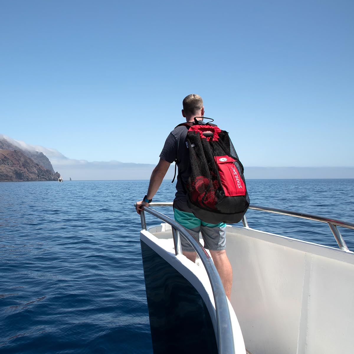 Stahlsac Bonaire Mesh Backpack - 142L Large Capacity Waterproof Dive Gear Backpack with Dry Pockets | Perfect for Scuba Diving, Snorkeling & Beach Travel