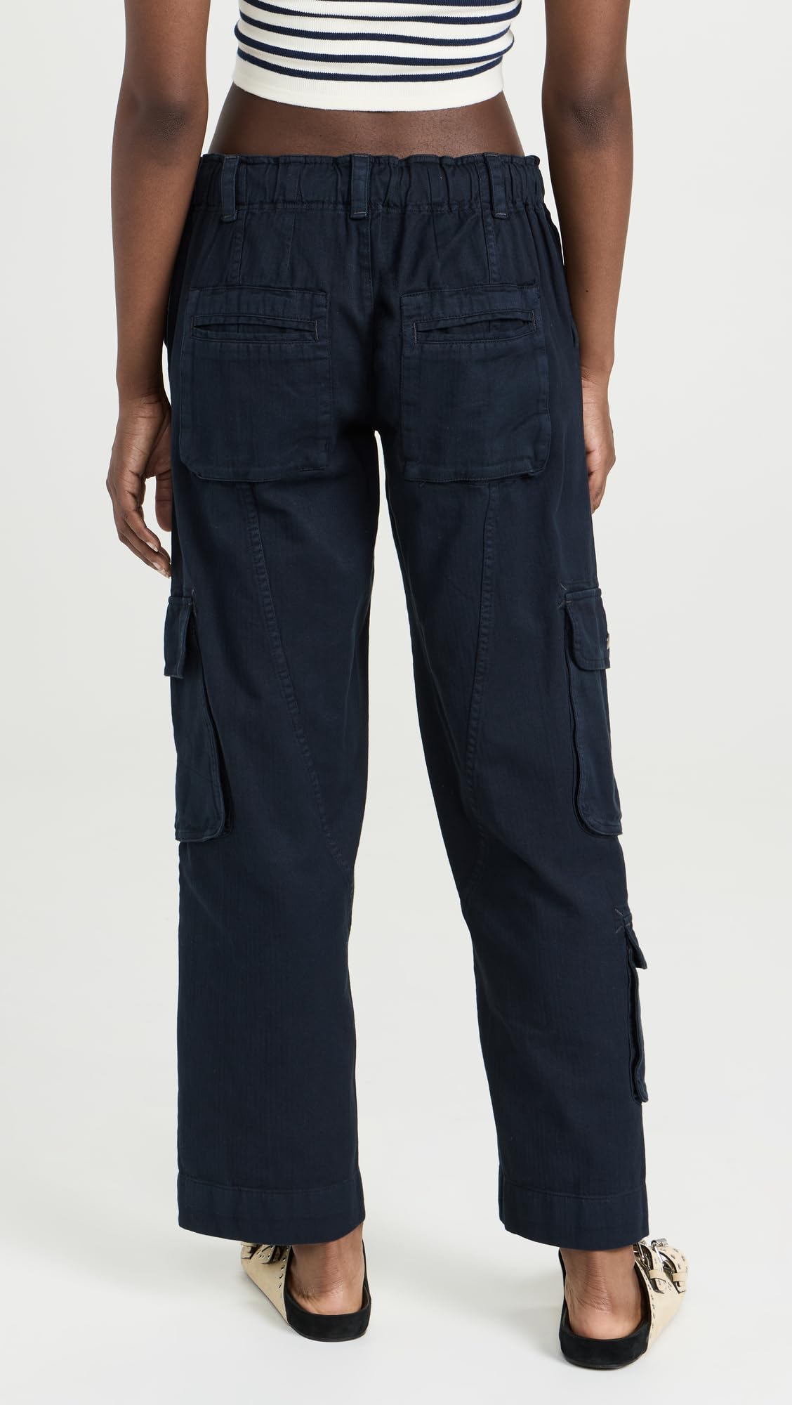 Free People Women's Tahiti Cargo Pants - High Waisted Casual & Travel Pants for Women, Comfortable Stretch Fabric with Multiple Pockets | Perfect for Hiking, Yoga, and Everyday Wear