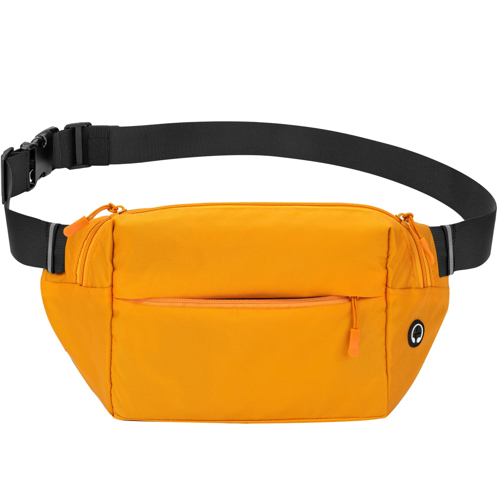 USHAKE Adjustable Large Fanny Pack for Running, Hiking & Travel - Plus Size Waist Bag for Women & Men (Yellow) - Perfect for Sports, Outdoor Activities & Daily Essentials Storage