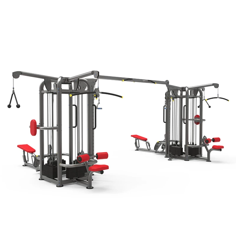 Pegasus 4S Nine Station Dual Pod Multi Gym - Full Body Workout Equipment for Home & Commercial Use - Perfect for Strength Training, Cardio, and Fitness Enthusiasts