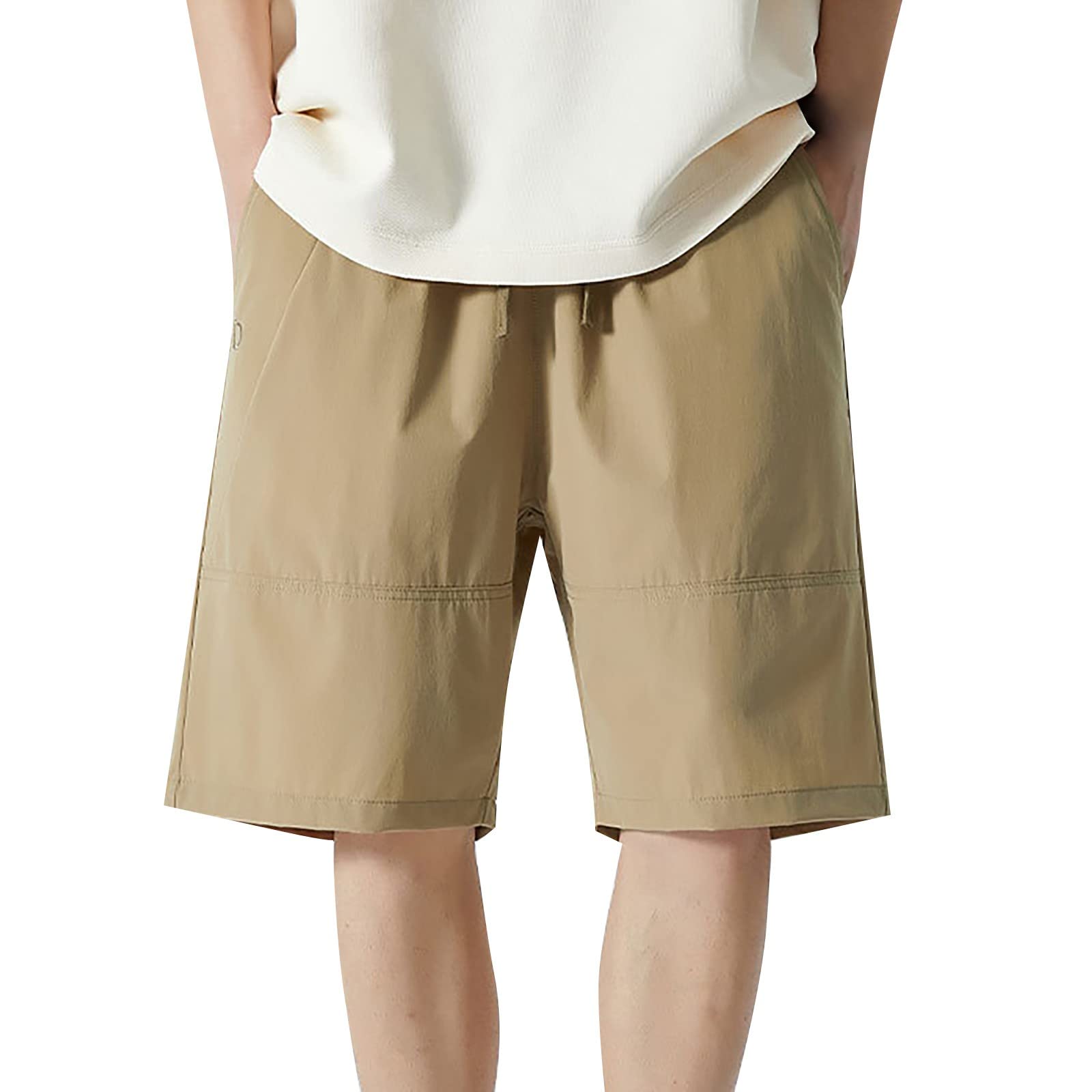 **LindoMaker Men's 7 Inch Inseam Bermuda Shorts - Relaxed Fit, Comfortable & Breathable for Hiking, Athletic & Tactical Activities | Perfect for Outdoor Adventures, Gym Workouts & Casual Wear**