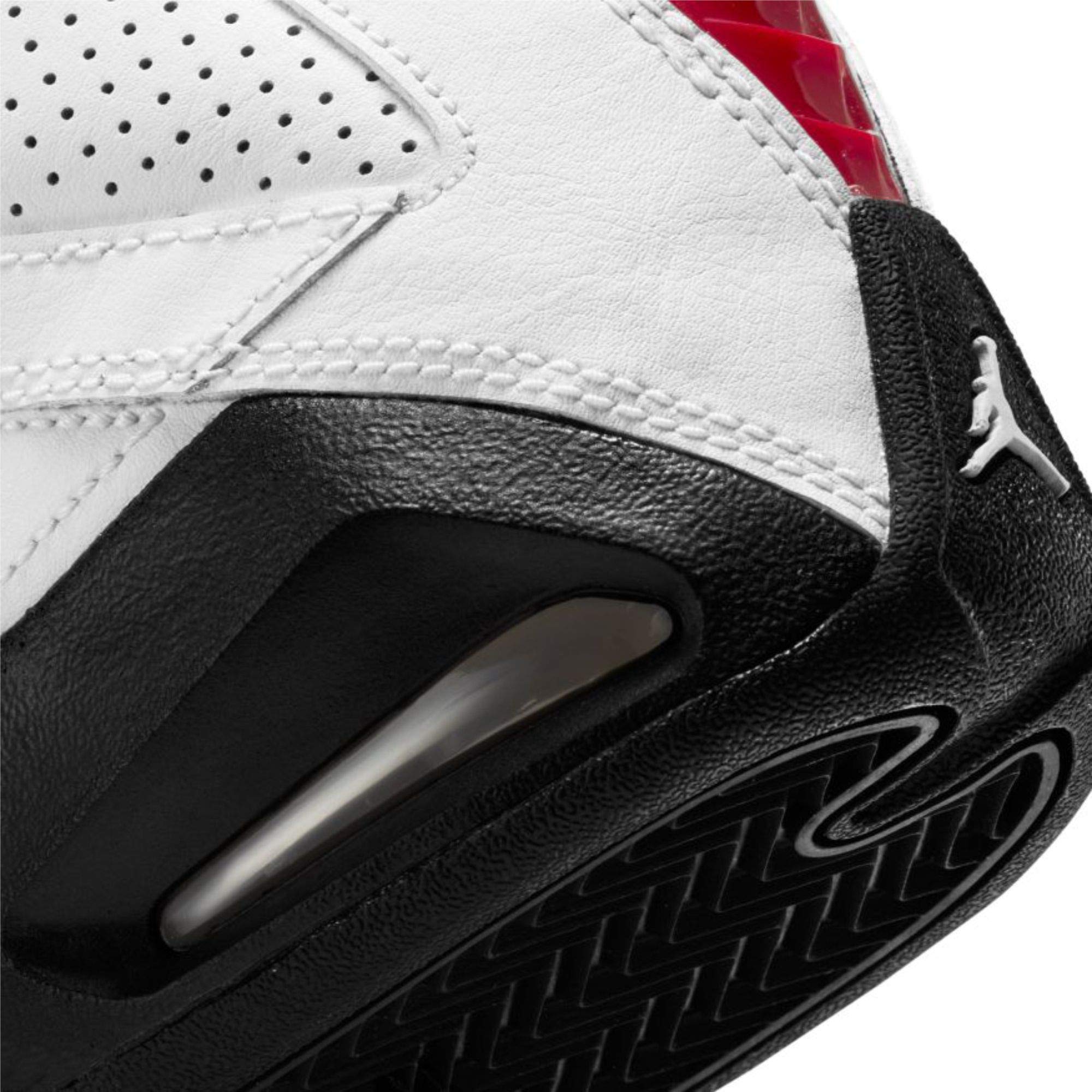 Jordan B'loyal GS Big Kids Basketball Shoes - Size 7 White/Gym Red-Black | High-Performance Court Sneakers for Youth Basketball Players & Casual Wear