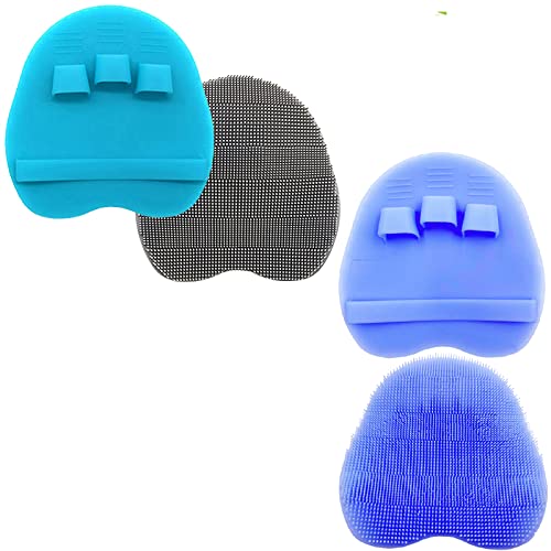 Exfoliating Body Scrubber - Soft Silicone Shower Brush & Massage Glove for Sensitive Skin - Gentle Skin Exfoliation, Dry Brushing & Deep Cleansing - Perfect for Spa, Bath & Home Skincare Routine