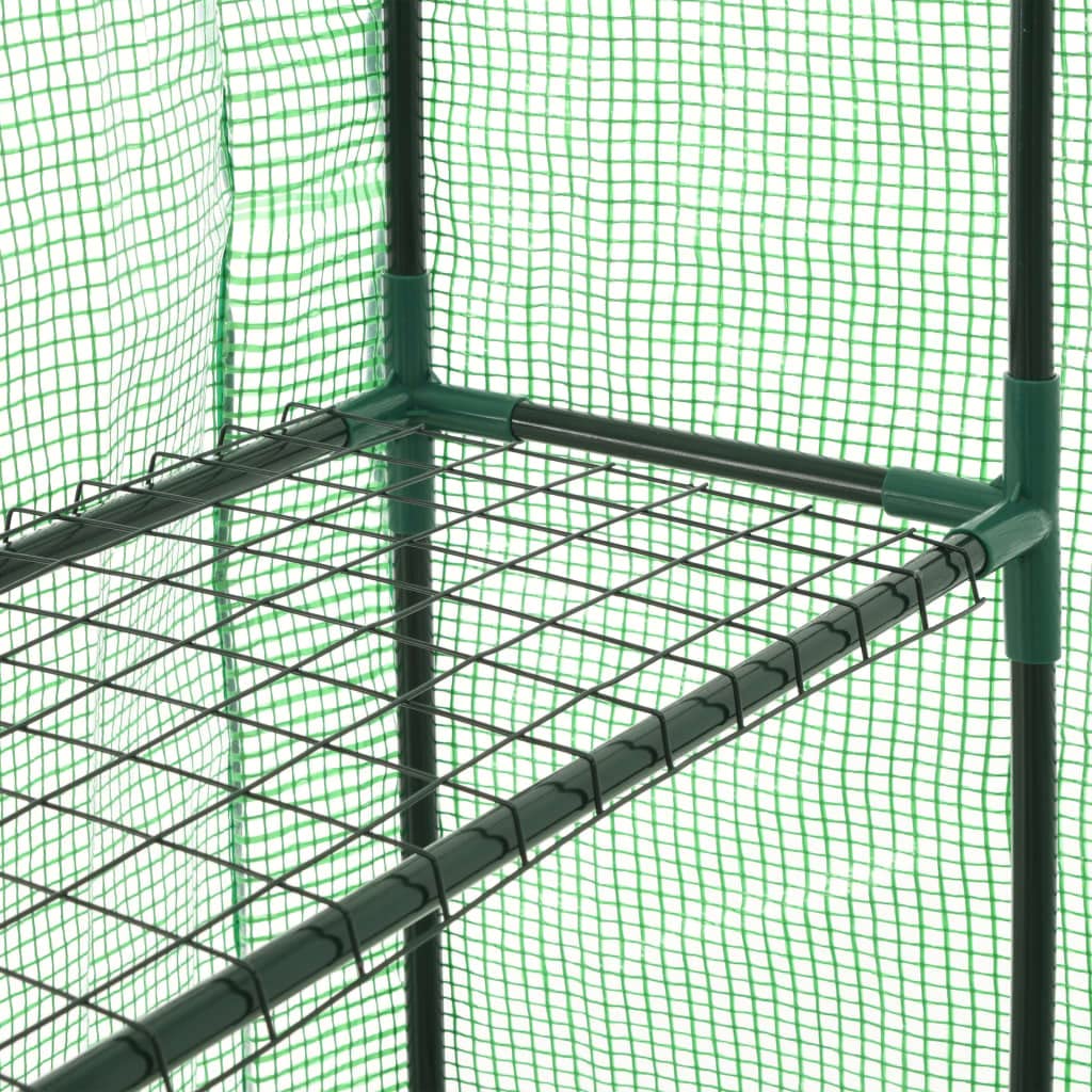 **Walk-in Greenhouse 4.7'x7'x6.4' - Outdoor & Indoor Plant Shelf for Tomatoes, Herbs, Winter Gardening - Durable Steel Frame with 12 Shelves - Perfect for Patio, Backyard & Urban Farming**