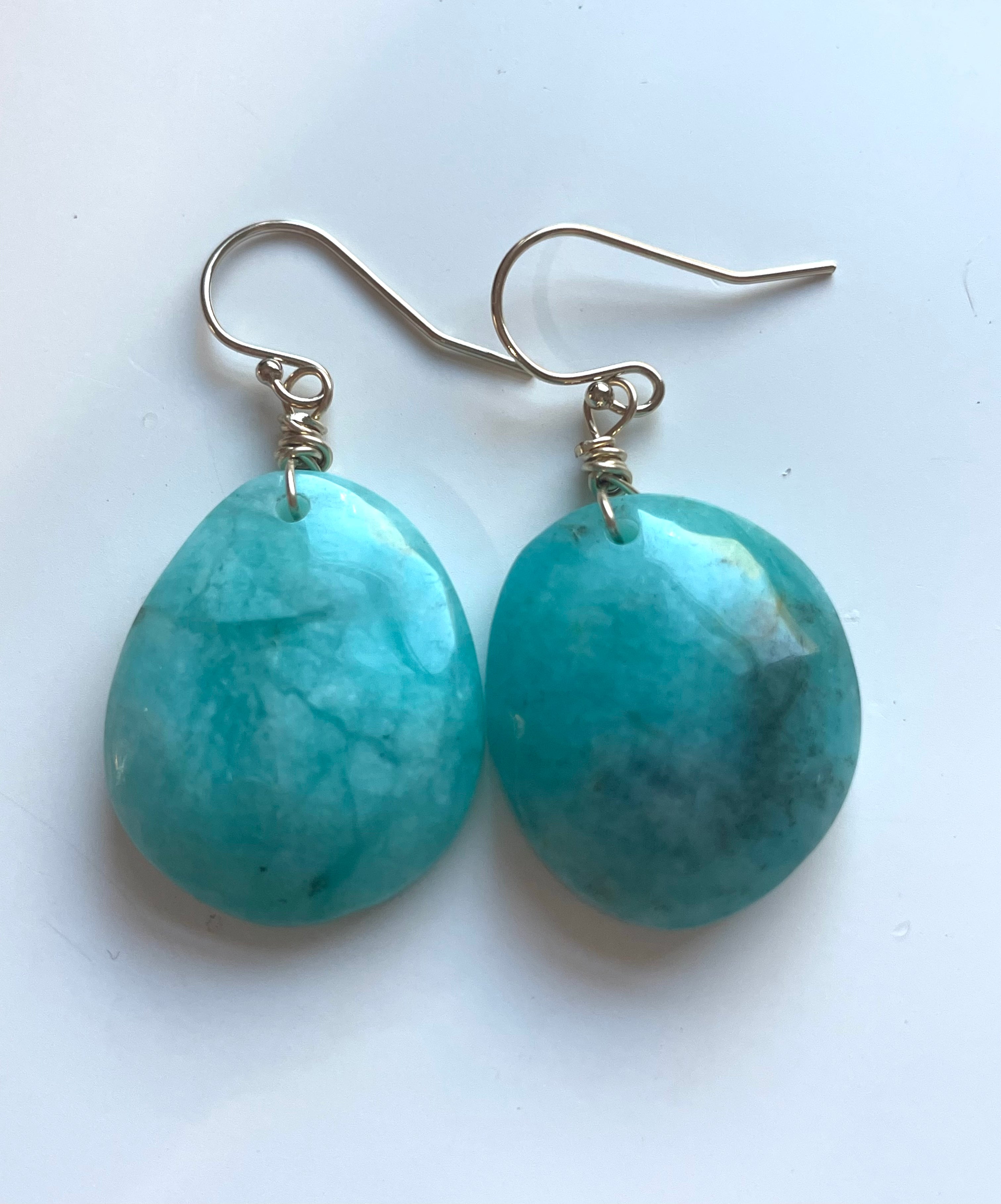 Amazonite Dangle Earrings in Gold Fill - Elegant Boho Jewelry for Women, Perfect for Parties, Weddings & Everyday Wear