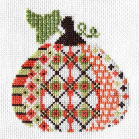 Pumpkin Cross Stitch Kit with Unique Patterns - DIY Embroidery Kit for Fall Decor, Halloween Crafts & Home Decorating