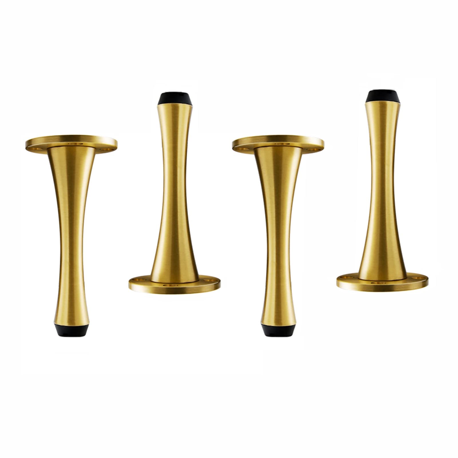 Adjustable Mid-Century Modern Furniture Legs - 12.2 Inch Gold Sofa, Couch, Armchair & Table Legs - Heavy Duty Replacement Legs for Living Room, Bedroom & Office Furniture (Set of 4)