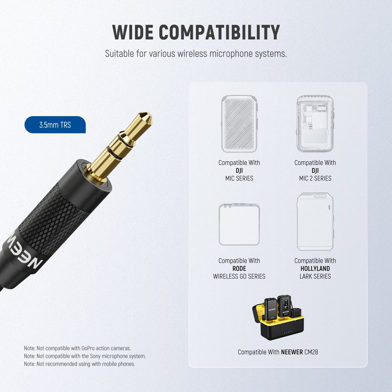 NEEWER CM7 Professional 3.5mm TRS Omnidirectional Condenser Microphone for Podcasting, Streaming, Voice Recording & YouTube Videos - Crystal Clear Audio for Content Creators