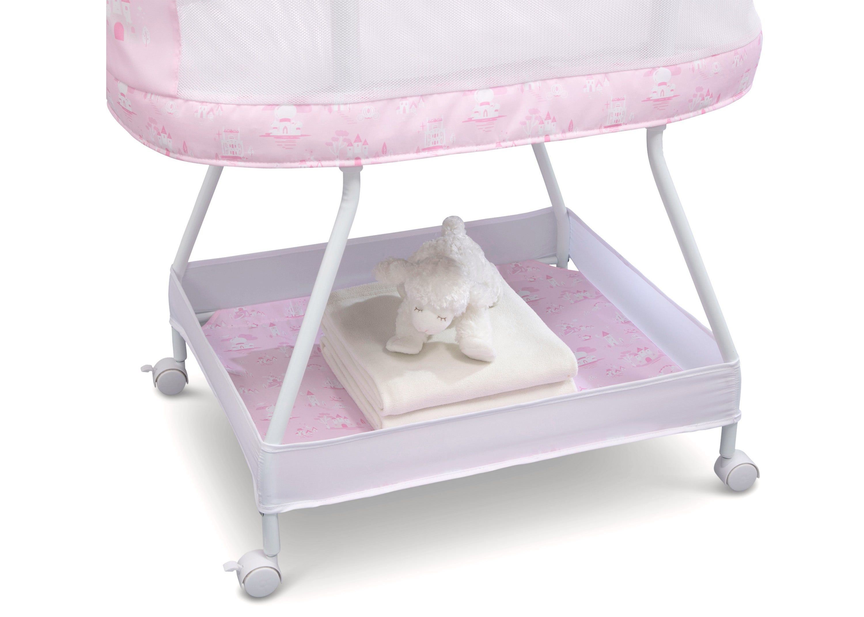 Princess Sweet Dreams Bassinet - Portable Baby Crib for Newborns & Infants | Perfect for Nursery, Travel & Co-Sleeping