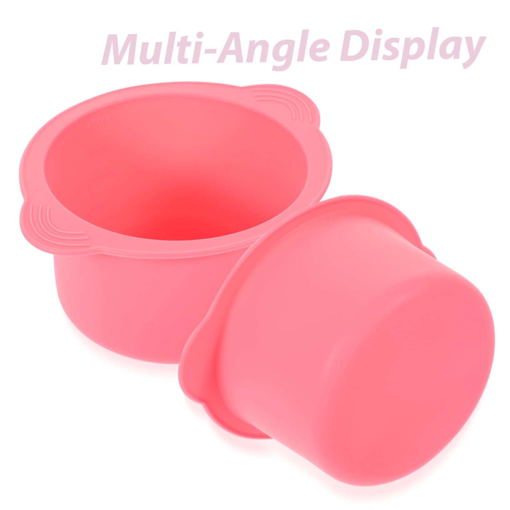 5PCS Pink Hair Removal Waxing Kit - Wax Warmer Pot, Wax Strips, Depilator, Ingrown Wax Warmer Bowl & Night Light - Professional At-Home Waxing for Legs, Arms, Bikini Line & Facial Hair Removal