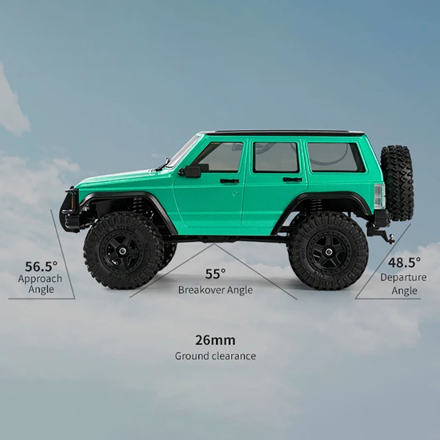 1/18 Scale 4WD Remote Control Rock Crawler - 8562 RC Off-Road Car with 3-Speed Motor, ESC, Servo & Light System - Multi-Terrain Adventure Vehicle for Kids & Adults - Perfect for Indoor & Outdoor Play, Backyard Crawling, Trail Exploration