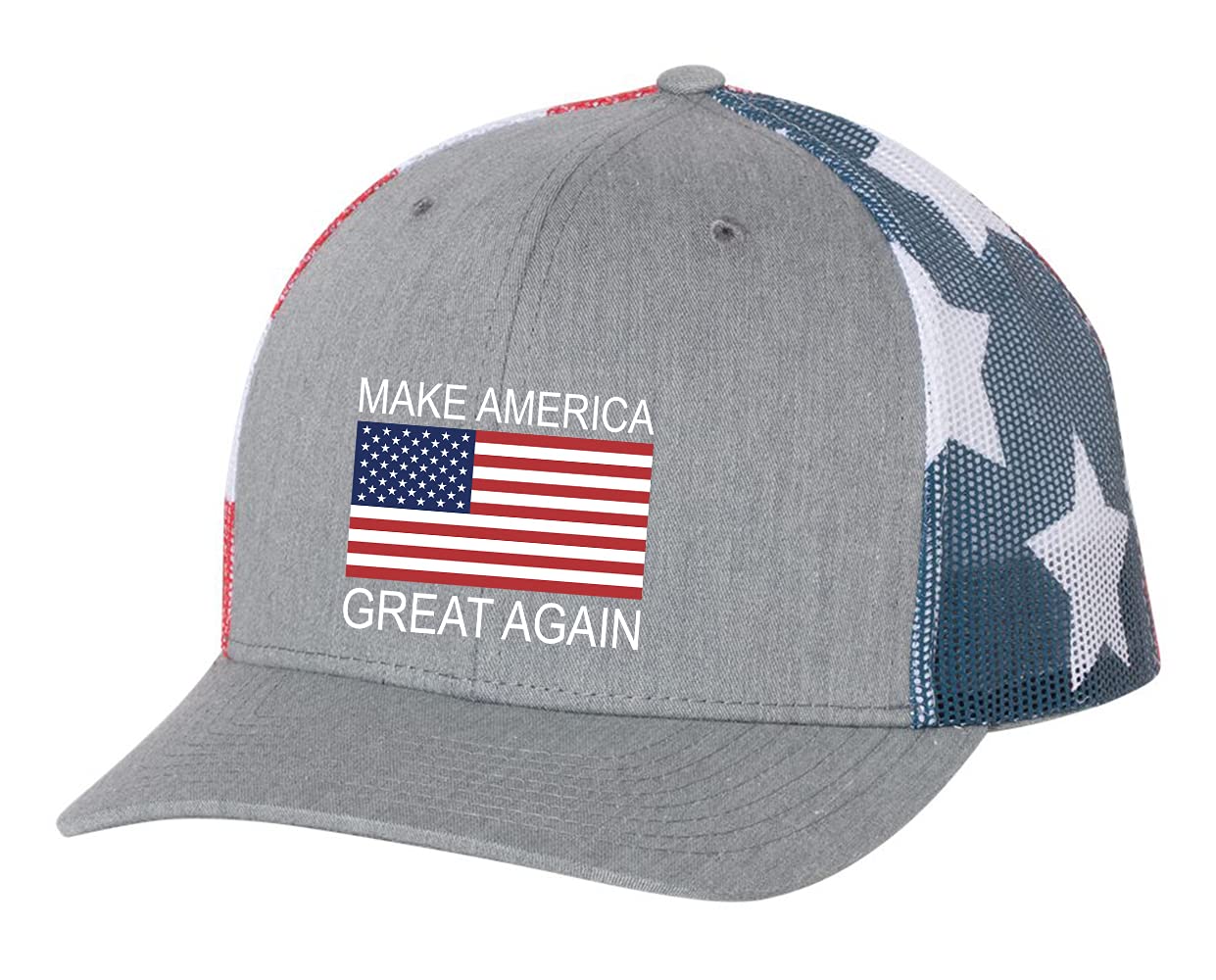 Donald Trump MAGA Hat - Make America Great Again Red White Blue American Flag Cap for Political Rallies, Patriotic Events & 4th of July Celebrations