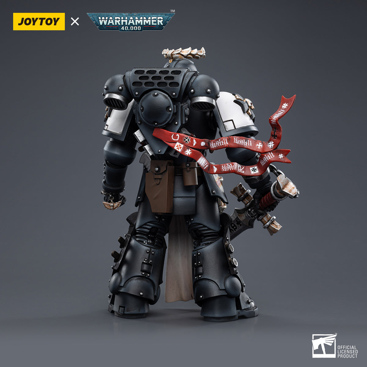 1/18 Scale JOYTOY Warhammer 40K Black Templars Action Figure Set (3pcs) - Perfect for Collectors, Tabletop Gaming & Display
