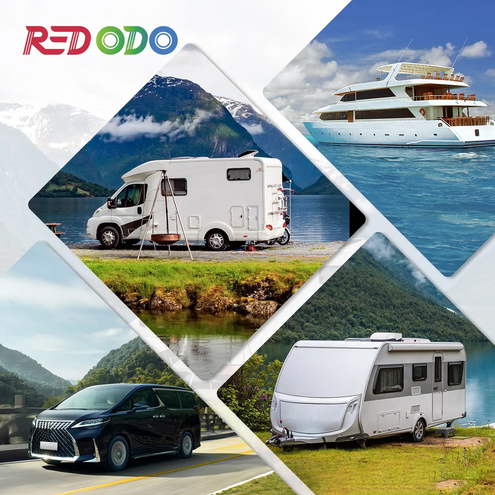Redodo 12V 40A DC to DC Battery Charger with MPPT Technology - Perfect for RVs, Boats, and Off-Grid Solar Power Systems