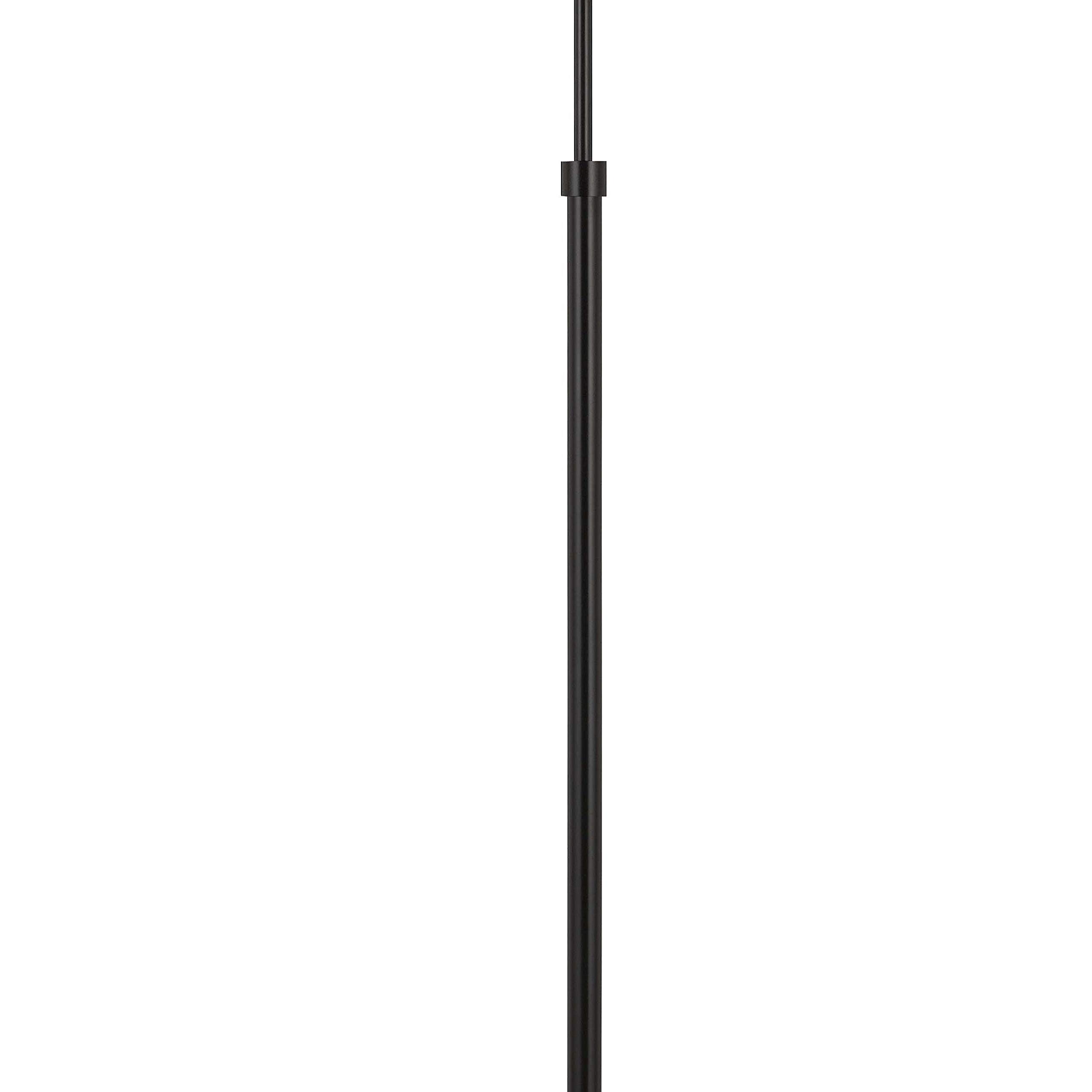 Benjara 10W LED Adjustable Swing Arm Floor Lamp - Modern Black Metal Standing Light for Living Room, Bedroom, or Office Reading & Task Lighting