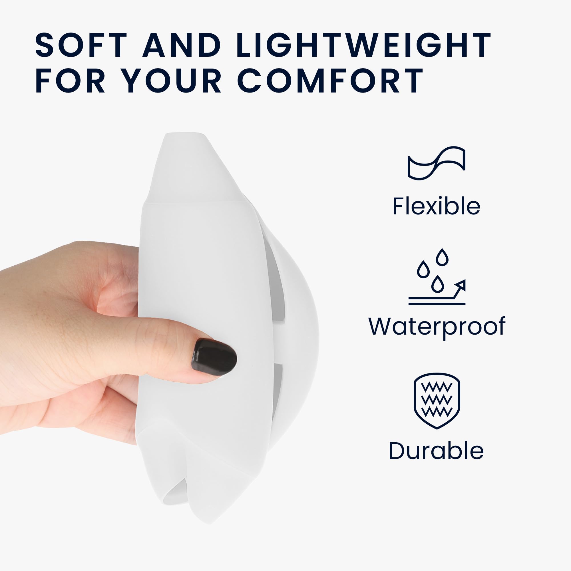 kwmobile Silicone Protective Cover Case for Apple Vision Pro VR Headset - Shockproof & Scratch-Resistant - White - Perfect for Travel, Gaming & VR Entertainment