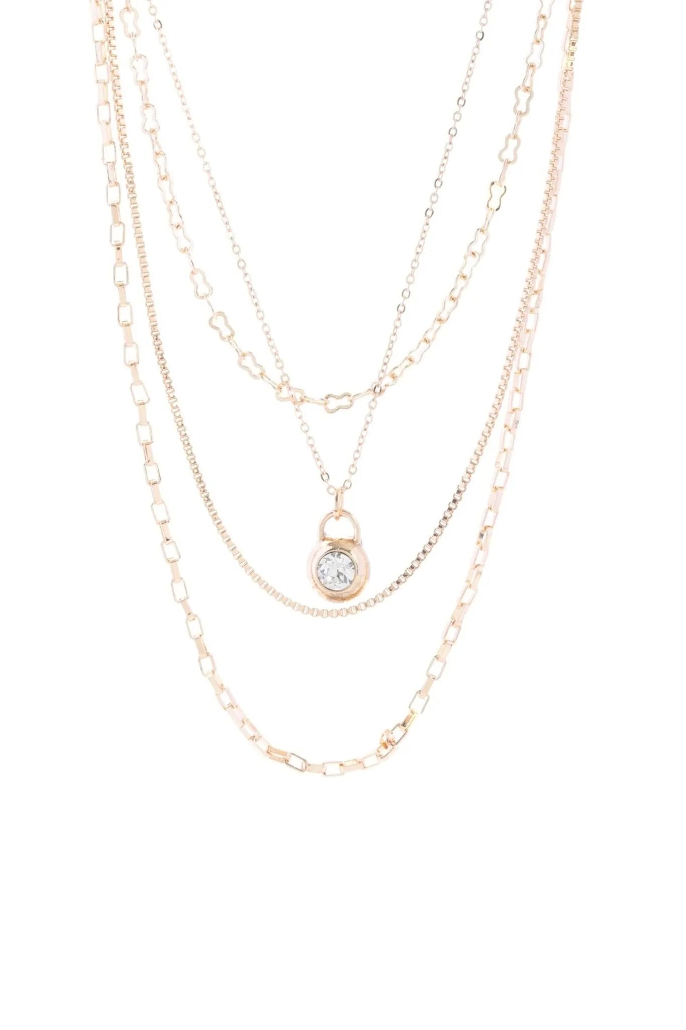 Elegant Layered Gold Chain Necklace with Delicate Pendant - Perfect for Women's Daily Wear, Date Nights & Special Occasions