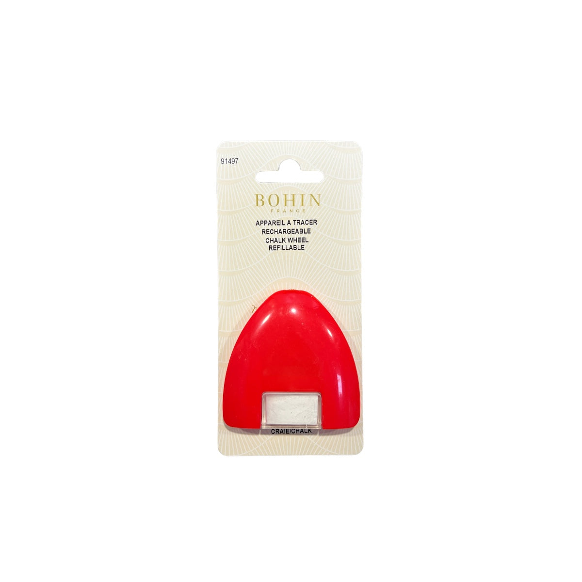 Bohin Tracing Chalk Wheel - Fabric Marking Tool for Quilting, Sewing & Tailoring | Perfect for DIY Crafts & Dressmaking Projects