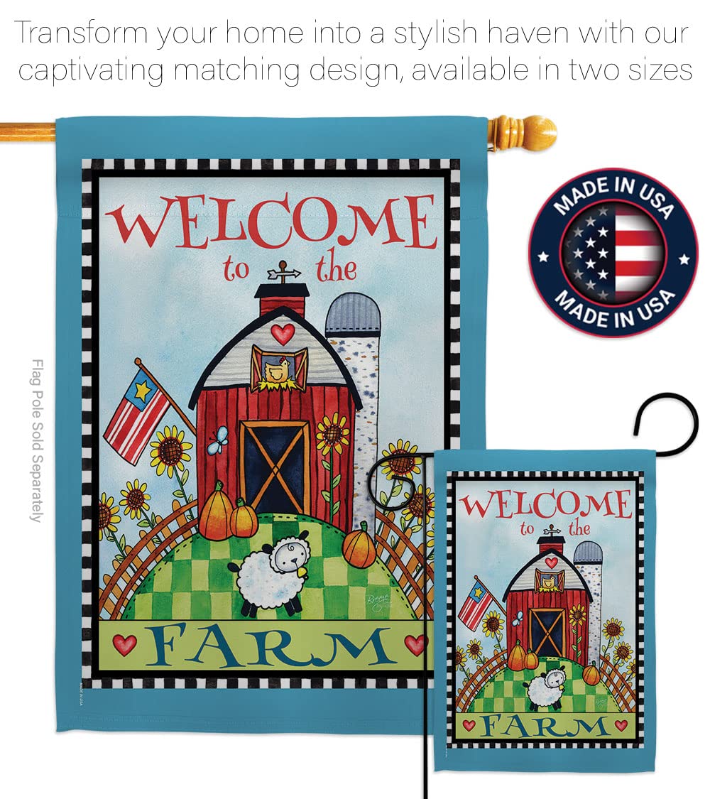 Farmhouse Welcome Flag Set 28