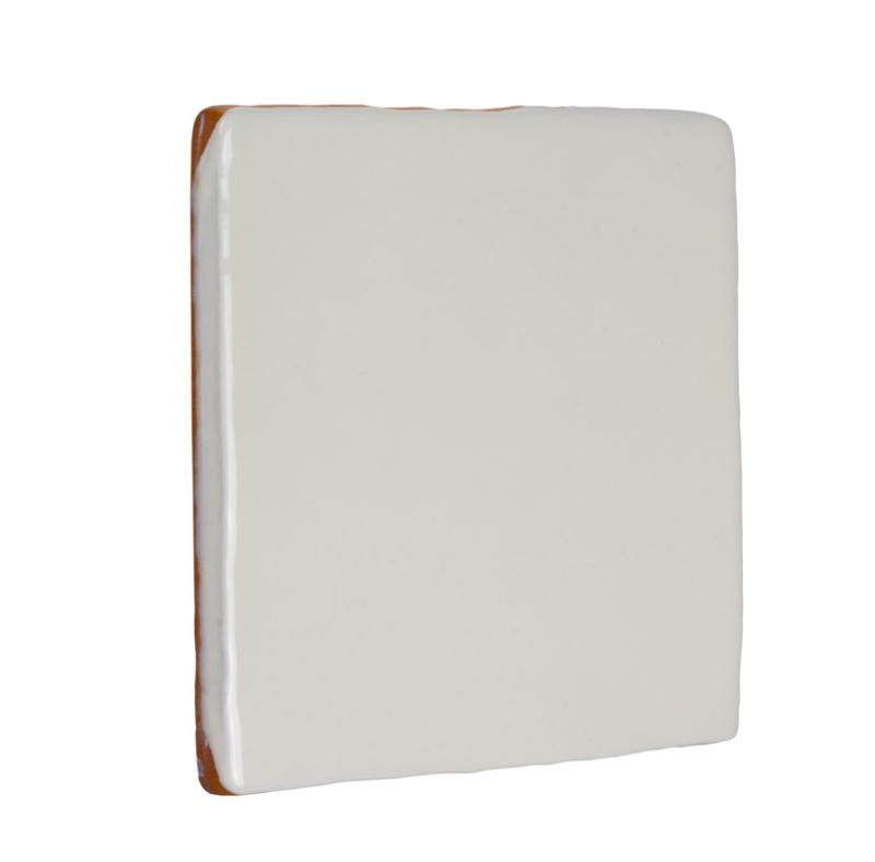 Kakel Mayfair Ivory White 13 x 13 cm Smooth Glossy Ceramic Tile - Perfect for Kitchen Backsplash, Bathroom Walls & Flooring