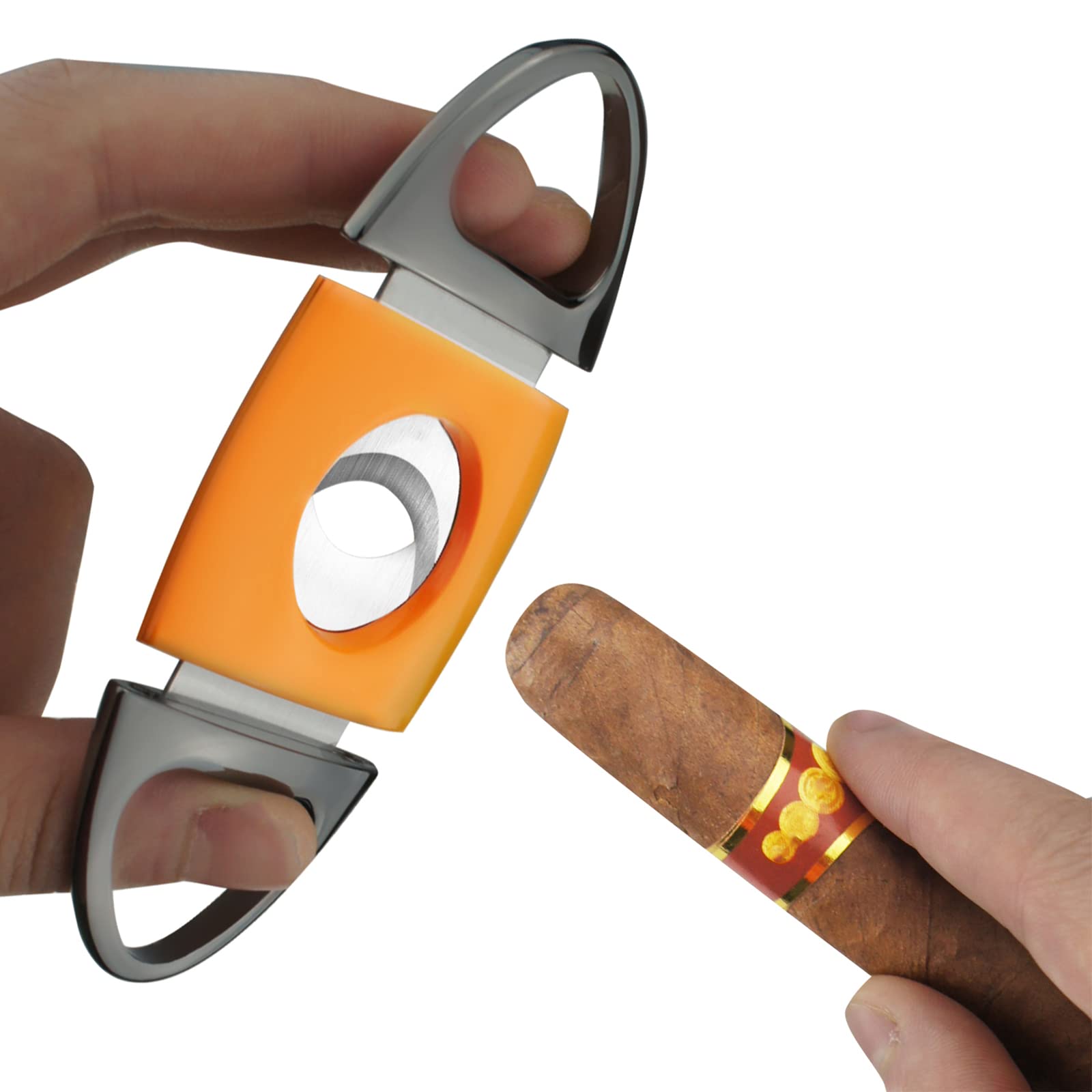 Premium Stainless Steel Windproof Jet Torch Lighter & Cigar Cutter Set - Luxury Men's Gift for Cigar Enthusiasts - Perfect for Outdoor Smoking, Camping, and Special Occasions