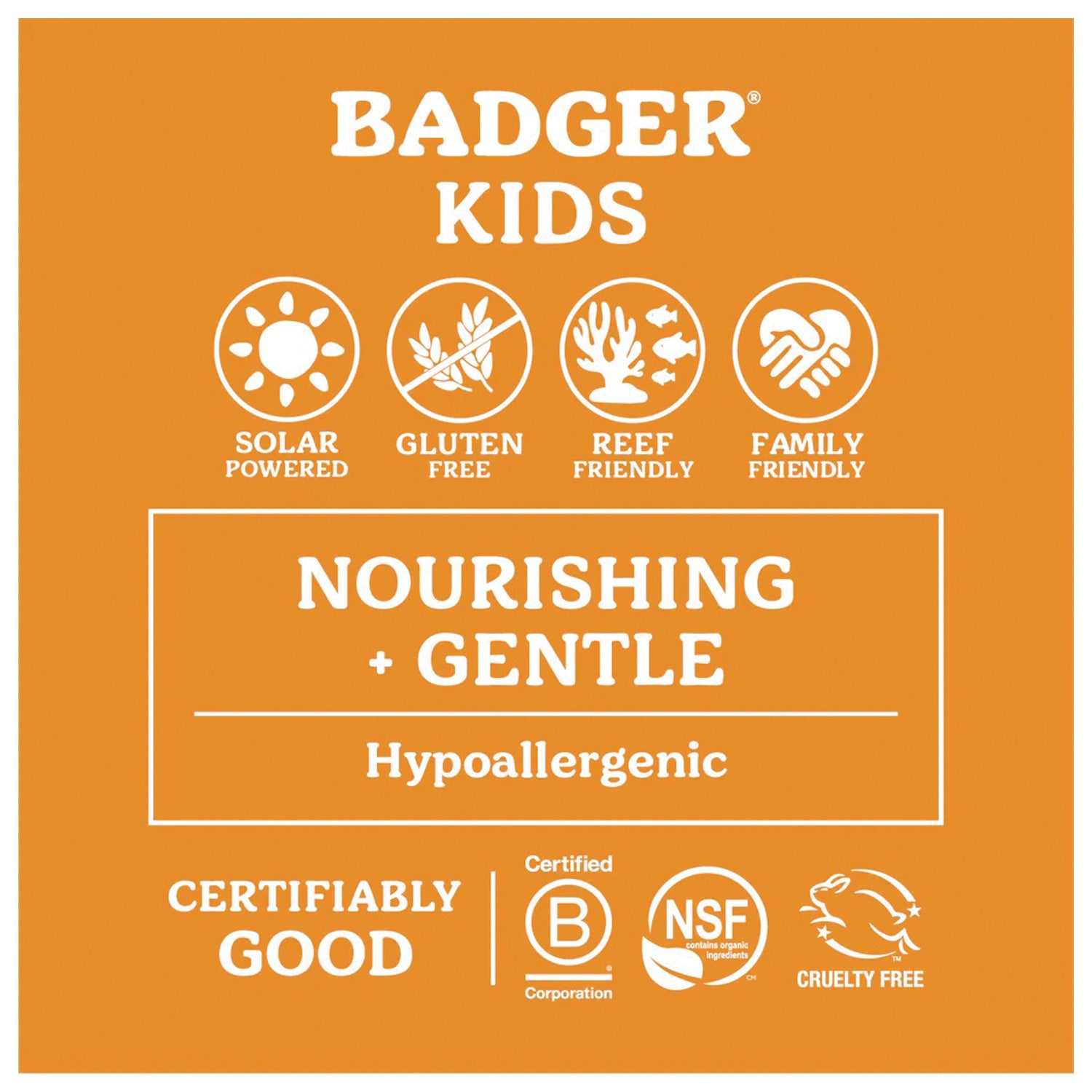 Badger Kids Clear Sunscreen SPF 40, 2.9 oz – Safe, Natural & Effective Sun Protection for Children | Perfect for Beach, Pool & Outdoor Activities