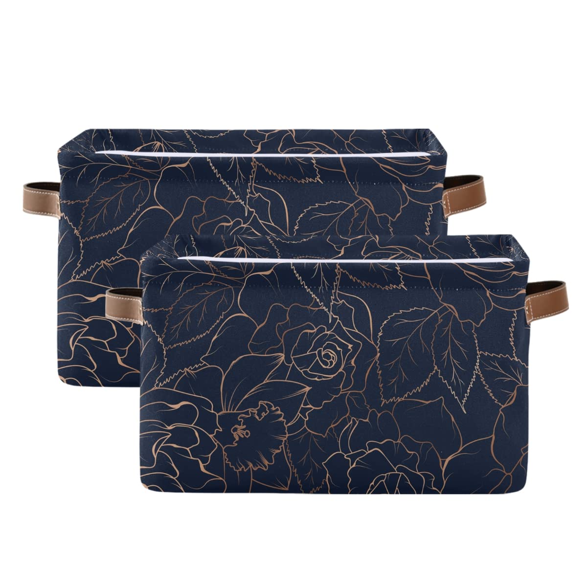 Susiyo Foldable Fabric Storage Bins with Handles - 1 Pack Navy Blue Storage Cubes for Shelves, Closet, Nursery & Home Organization | Perfect for Toys, Books & Household Items Storage