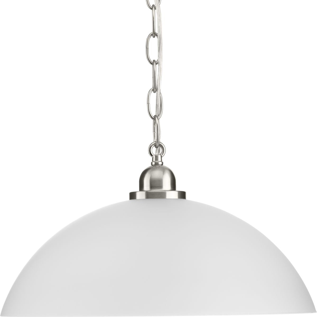 Vintage Dome Pendant Light Fixture - Single Bulb Hanging Chandelier for Dining Room, Kitchen Island & Bedroom Lighting
