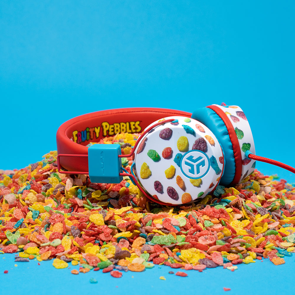 Fruity Pebbles JBuddies Studio On-Ear Kids Headphones - Wireless, Lightweight & Comfortable for School, Travel & Gaming | Safe Volume for Children