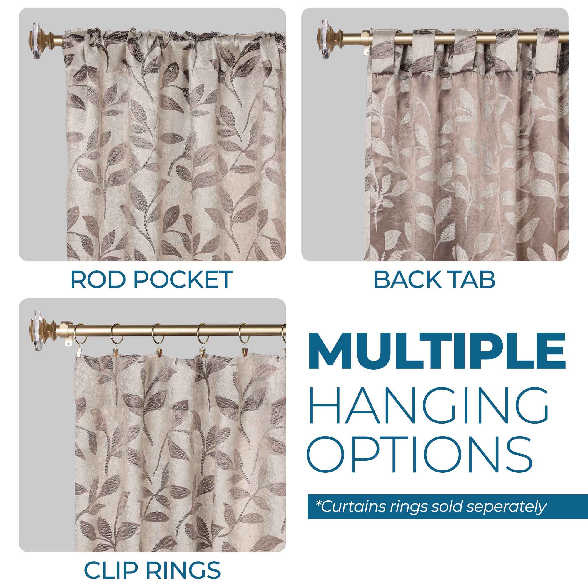 Premium Blackout Curtains for Bedroom - Super Soft Thermal Insulated Room Darkening Drapes with Back Tab Design (Set of 2 Panels) - Perfect for Nursery, Home Theater & Shift Workers