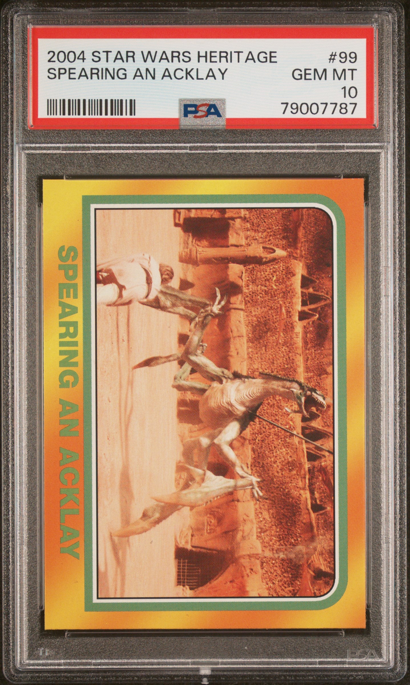 2004 Star Wars Heritage Spearing an Acklay #99 PSA 10 Graded Trading Card - Rare Collectible for Star Wars Fans & Card Collectors | Perfect for Display, Investment & Gaming Scenes