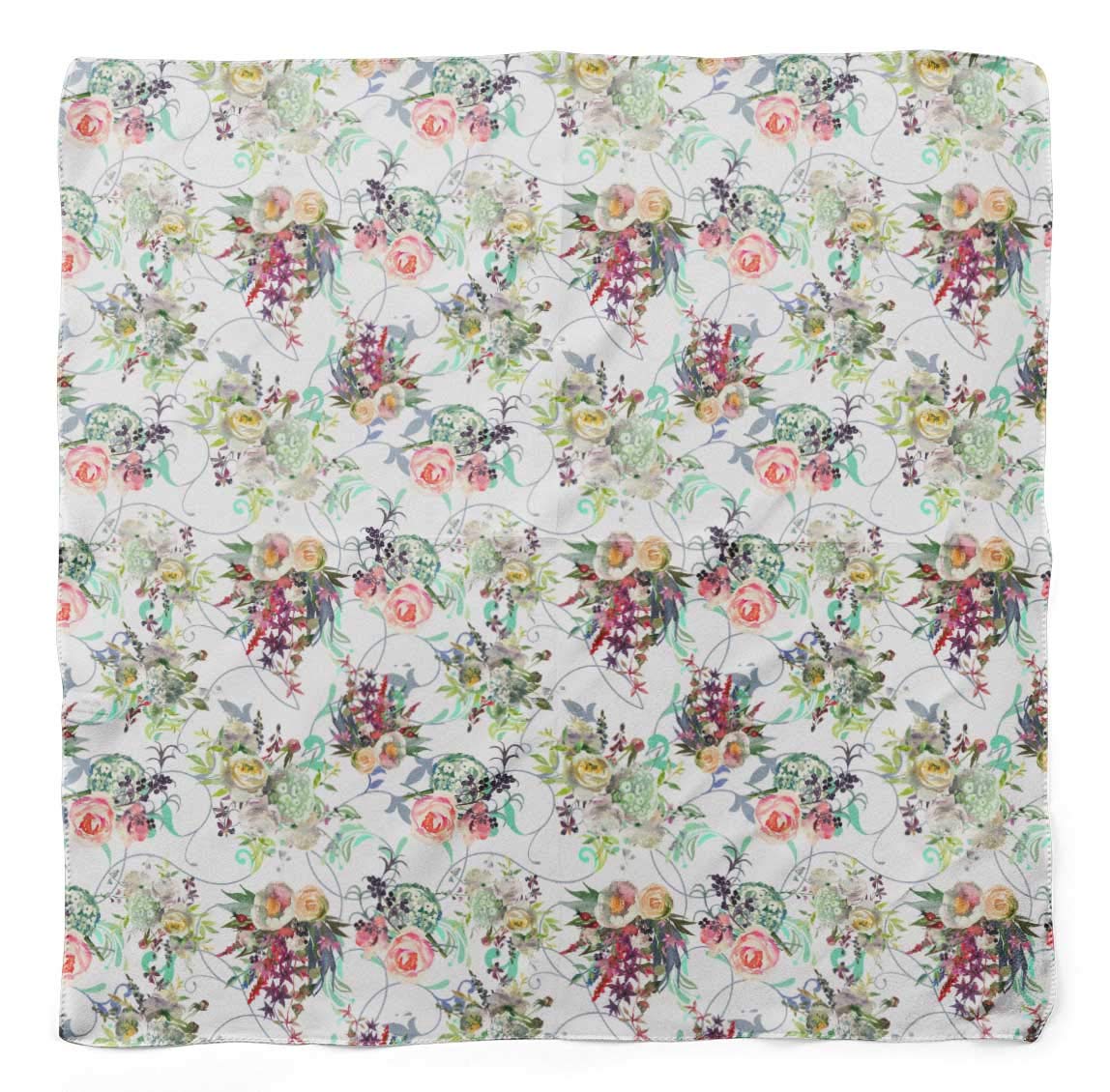 Bimba Printed Pure Silk Scarf for Women - Elegant Hair Wrap, Neck Scarf & Head Bandana - Perfect for Parties, Weddings & Everyday Fashion Accessories