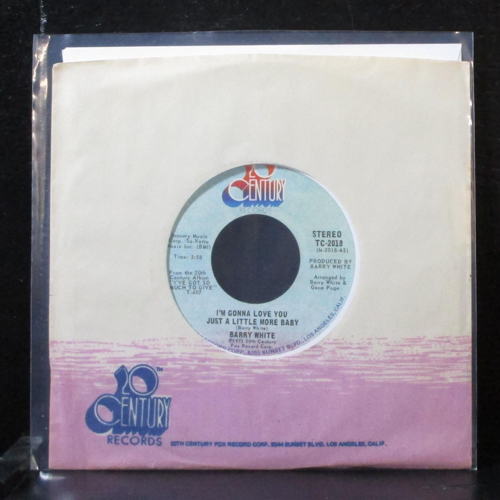 Barry White - I'm Gonna Love You Just A Little More Baby / Just A Little More Baby - 7