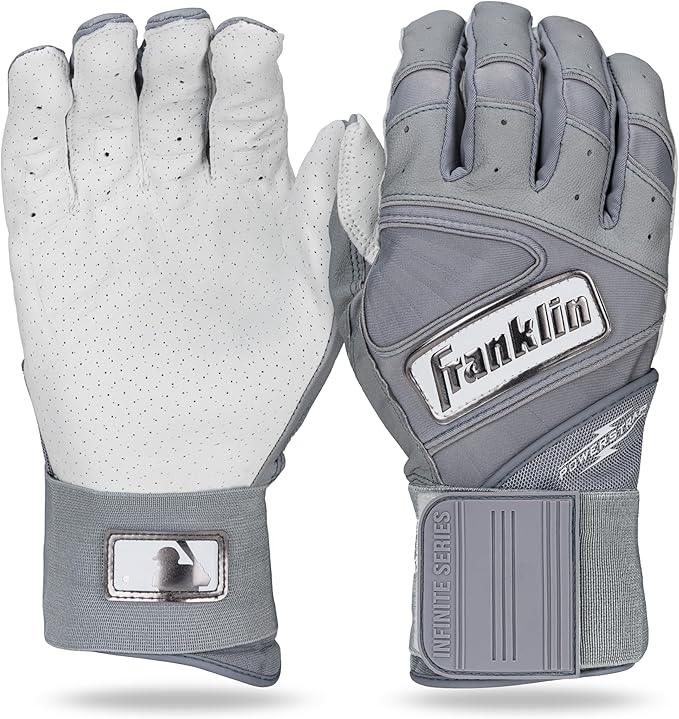 Franklin Powerstrap Infinite Series Batting Gloves for Baseball & Softball - Senior Size (2025) - Perfect for Training, Games & Practice Sessions