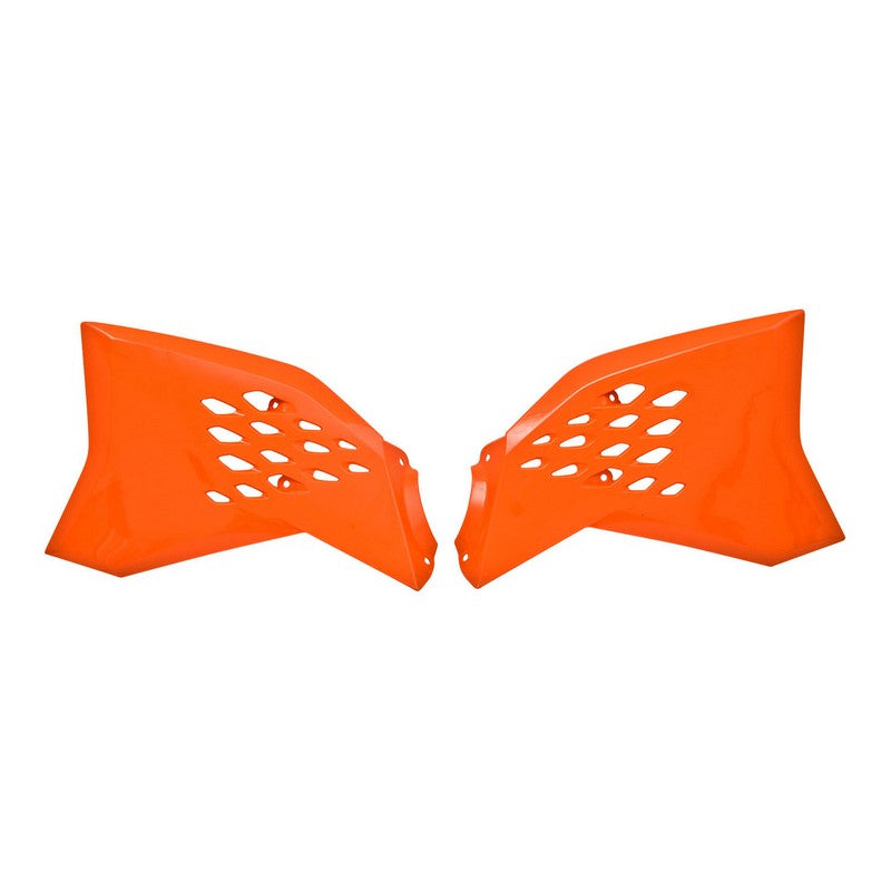 RADIATOR SHROUDS RTECH KTM 65SX 2009-2015 ORANGE - High Performance Cooling Upgrade for Dirt Bike & Motocross Racing