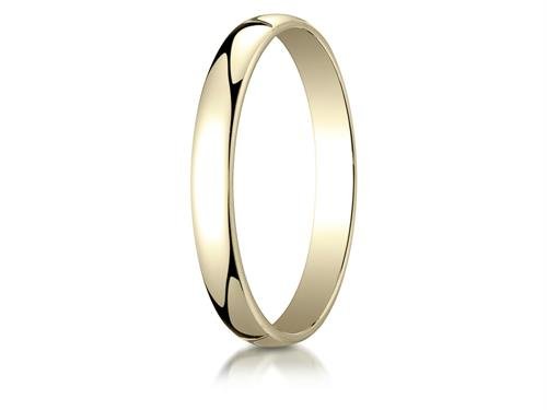 14K White Gold 3mm Dome Ring - Elegant Lightweight Jewelry for Daily Wear