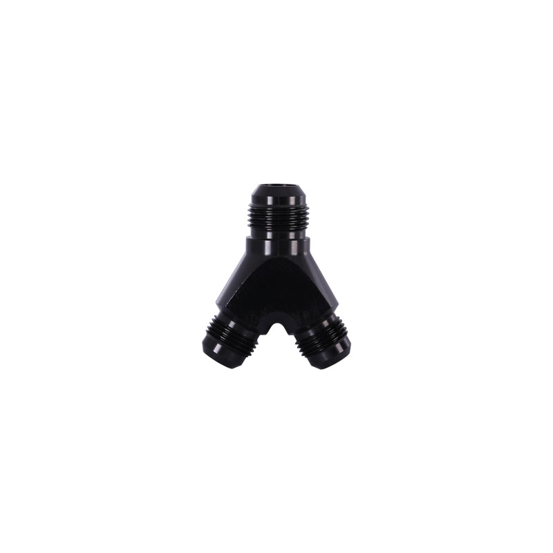 Aeromotive Y Block AN 06 Fuel Line Fitting - 2x AN 06 Ports for High Performance Fuel Systems | Perfect for Racing, Automotive Upgrades & Custom Fuel Line Installations