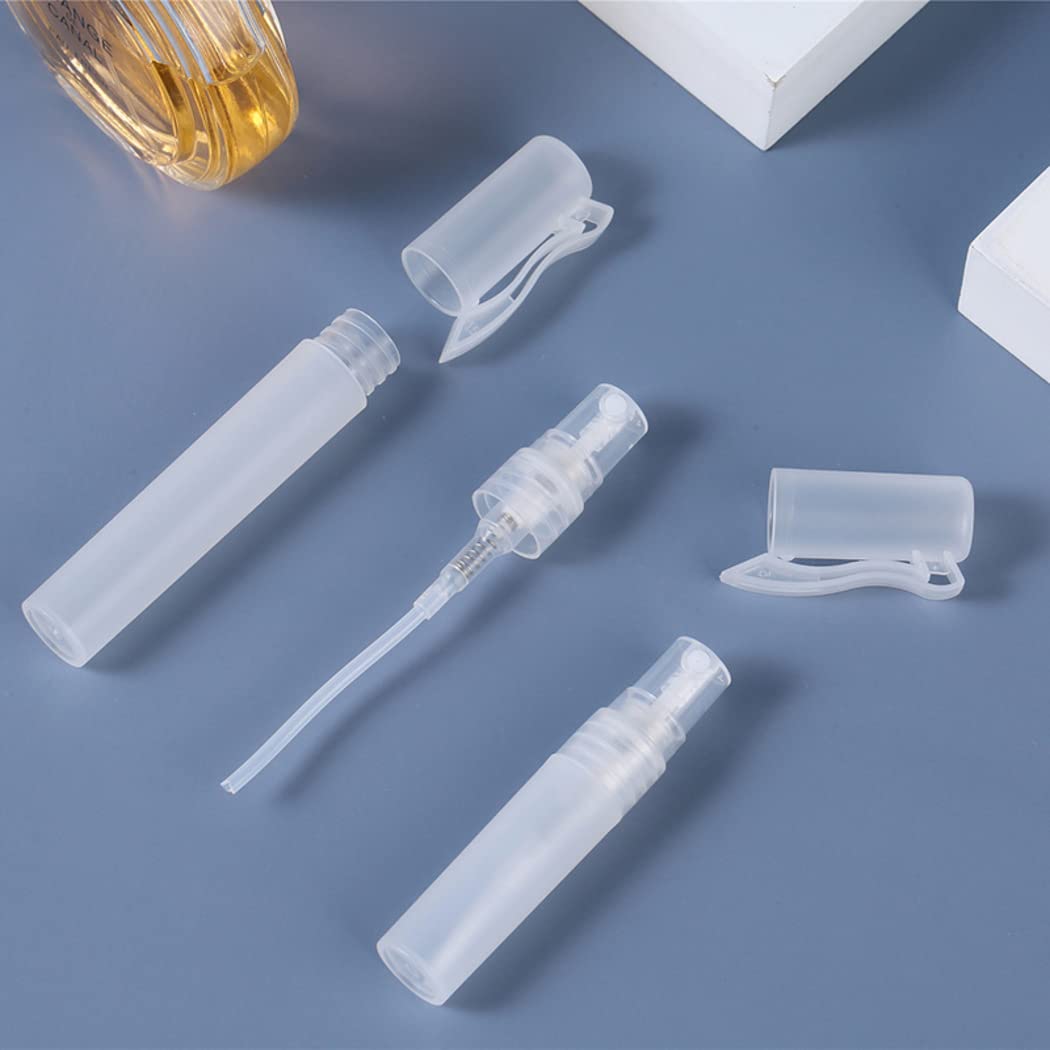 Symbah 10 Pack 10ml Mini Spray Bottles - Refillable Empty Plastic Fine Mist Travel Atomizer for Cosmetics, Hand Sanitizer, Essential Oils | Perfect for DIY Beauty, Travel Toiletries & Aromatherapy